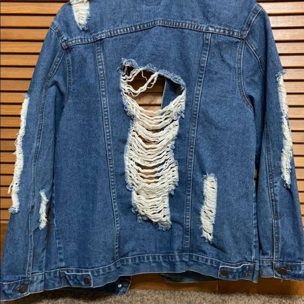 Distressed Denim Jacket